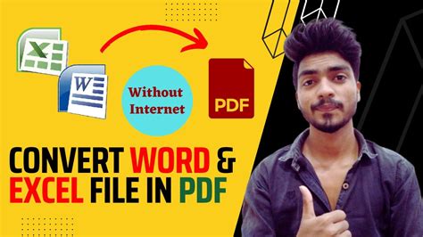 How To Save Word And Excel File As PDF How To Convert Word File In