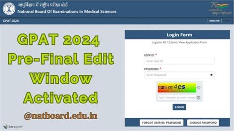 Gpat Pre Final Edit Window Link Activated Steps To Apply Here