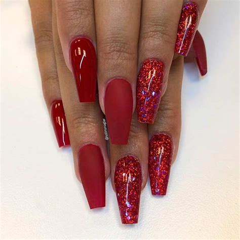 41 Pretty Ways To Wear Red Nails StayGlam