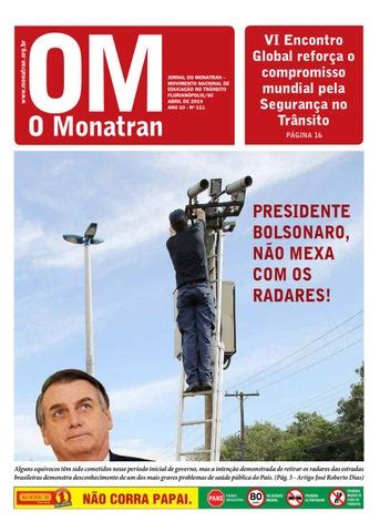 Jornal O Monatran Abril De 2019 By Monatran Movimento Nacional De