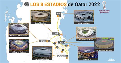 Todo Sobre Los Estadios Del Mundial Qatar El Mapa De Doha Y Los