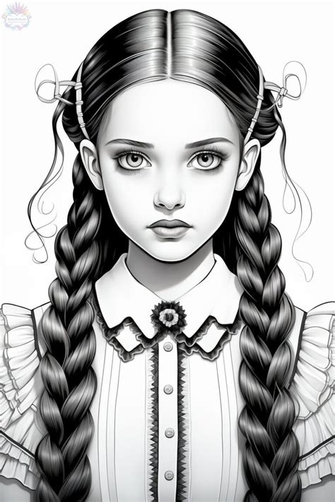 Wednesday Addams Coloring Pages 60 Free Drawings To Print