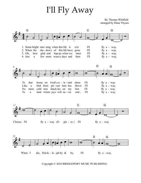 I'll Fly Away - SA - Digital Sheet Music | Sheet Music Plus