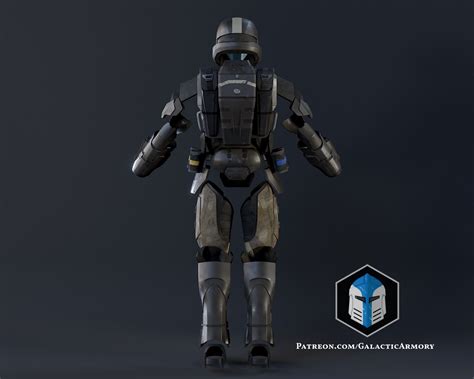 3D file Halo 3 ODST Rookie Armor - 3D Print Files 😇・3D print object to ...