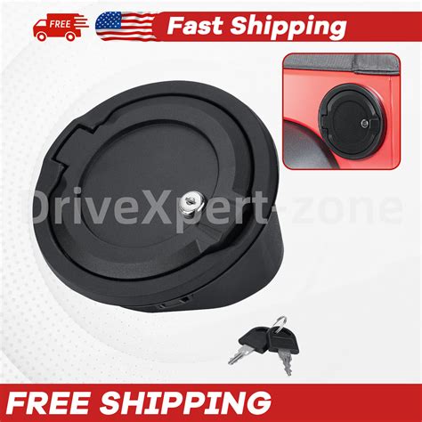 Locking Fuel Filler Door Gas Tank Cap Cover W Keys For Jeep Wrangler Jl