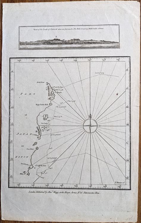 Lot - Antique Map of Captain James Cook's Voyages to the Pacific Region