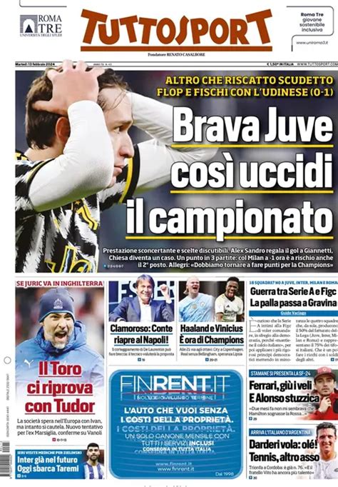 Buongiorno Bianconeri Partiamo Dalle Prime Pagine Sportive Calcio