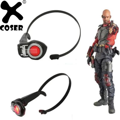 Xcoser Deadshot Electronic Eye Patch Movie Suicide Squad Halloween Masks Cosplay Props Gun Sight