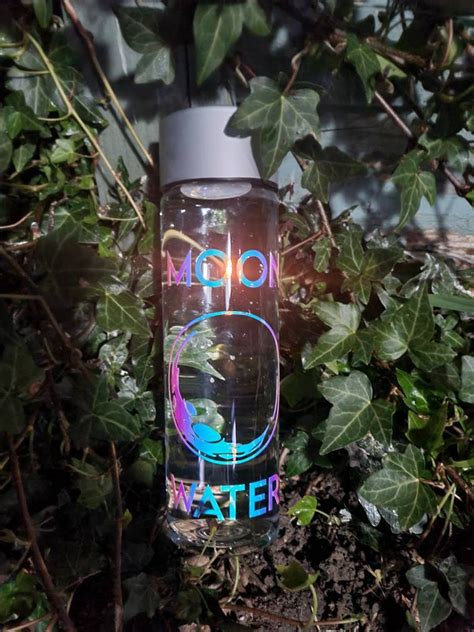 Moon Water Bottle 900ml Full Moon New Moon Moon Rituals Etsy