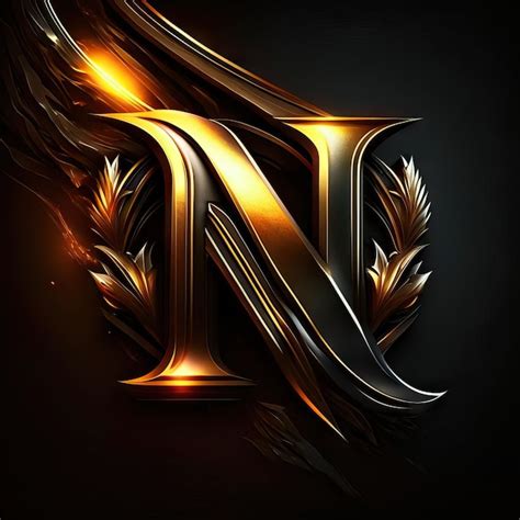 Premium Photo | Letter N logo