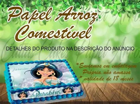 Papel Arroz E Faixas Para Bolo Jasmine Cod 1 Parcelamento Sem Juros