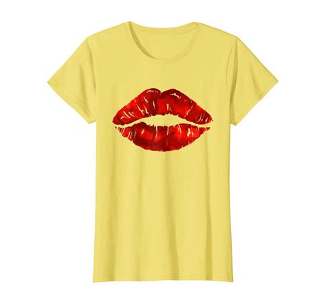 Funny Red Kiss Sexy Lips Lipstick Kiss Ts Girl T Shirt