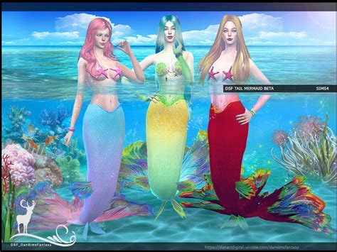 DansimsFantasy The Sims 4 Mermaid Dansimsfantasy DSF MERMAID Sims