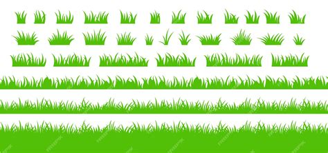 Premium Vector | Black silhouettes of grass vector