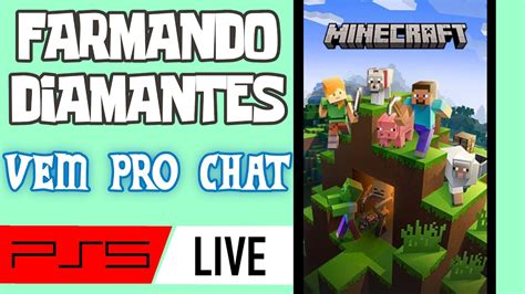 Ao Vivo Heitor 017 Farmando Diamantes Minecraft PS5 YouTube