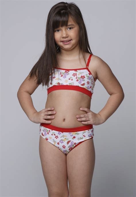 Conjunto Infantil Vekyo Lingerie Menina Mo A Vermelho Compre Agora