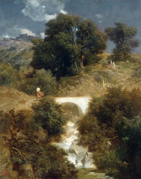 Roman Landscape With A Bridge Arnold B Cklin