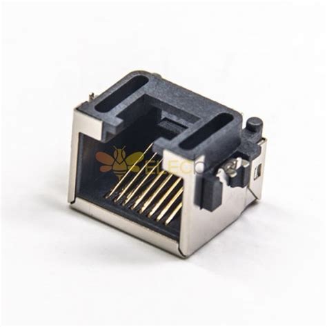 Rj45 8p8c Modular Connector Shielded Single Port Surface Mount