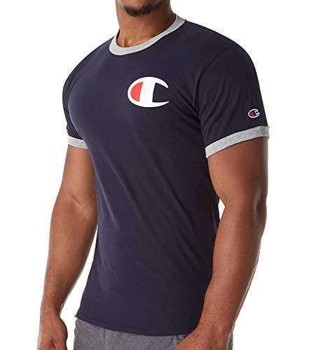 Champion Men S Big C Logo Classic Jersey Ringer T Shirt Https