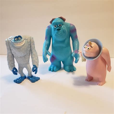 Lot Of 3 Disney Pixar Mcdonalds Happy Meal Toy Monsters Inc Sulley Pre Owned Ebay