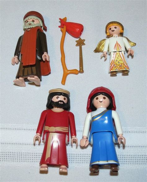 Playmobil 4884 Nativity People Mary And Joseph Shepherd Angel Loose