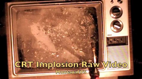 Crt Implosion Raw Video Youtube