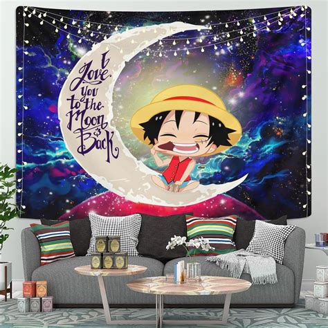 One Piece Luffy Galaxy Tapestry for Moon and Back Room Decor - AnimeBape