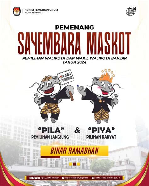 Resmi Ini Maskot Dan Jingle Pilkada Kota Banjar Jabarekspres