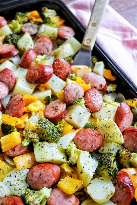 Sheet Pan Sausage And Veggies Fab Everyday