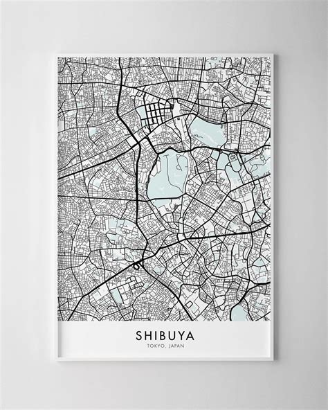 Tokyo – Shibuya Map Print - Chelsea Chelsea