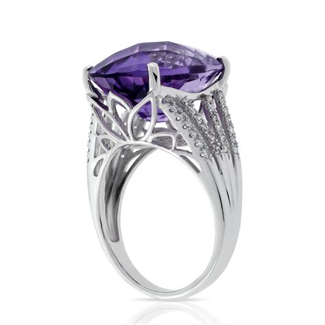 Oval Amethyst And Diamond Ring 14k Ben Bridge Jeweler