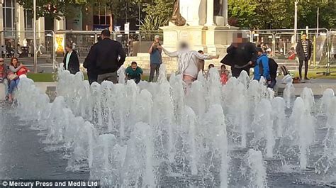 Manchester Mob Beat Cowering And Screaming NAKED Man Daily Mail Online