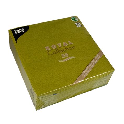 Servietten Royal Collection Falz Cm X Cm Olivgr N