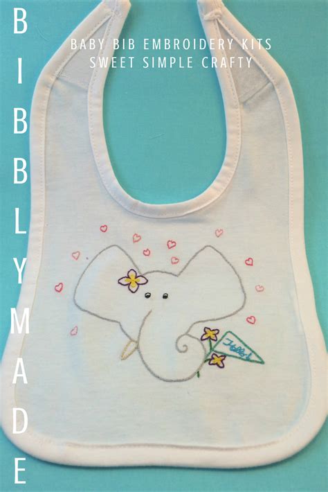 Baby Bib Embroidery Kits Embroider Something Cute For Your Little One