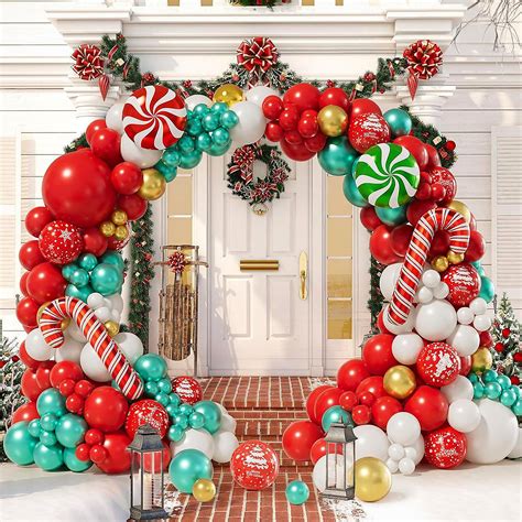 Pcs Christmas Balloon Garland Arch Kit For Festive Party Decorations