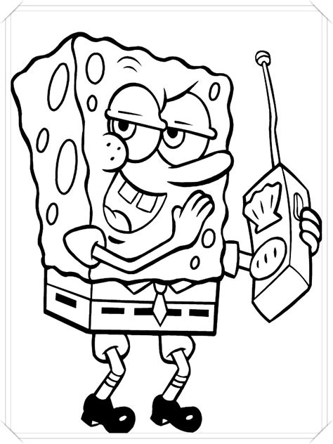 Dibujos Para Colorear Bob Esponja