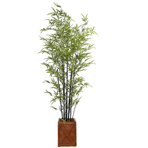 Vintage Home Artificial Faux Real Touch 6 75 Feet Tall Bamboo Tree With Fiberstone Planter