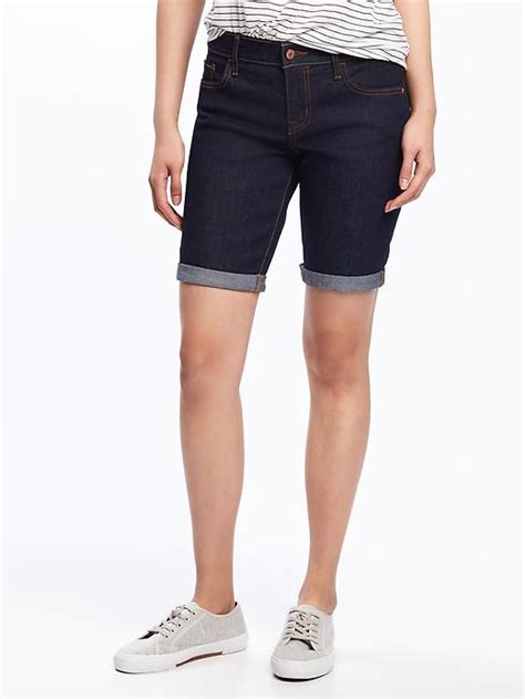 Skinny Denim Bermudas For Women 9 Old Navy