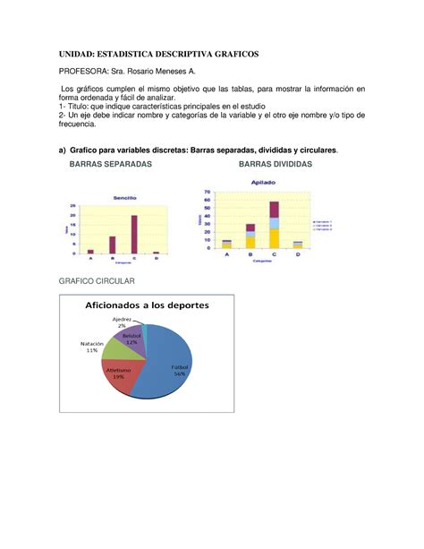 Apunte DE Graficos Descriptiva 2022 UNIDAD ESTADISTICA DESCRIPTIVA