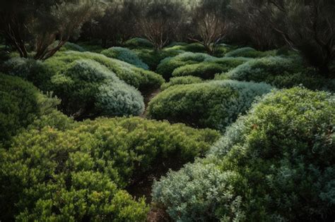 Premium Photo Scented Maze Of Rosemary Dancing Butterflies And Dewy