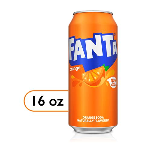 Fanta Orange Fruit Soda Pop, 16 fl oz Can - Walmart.com