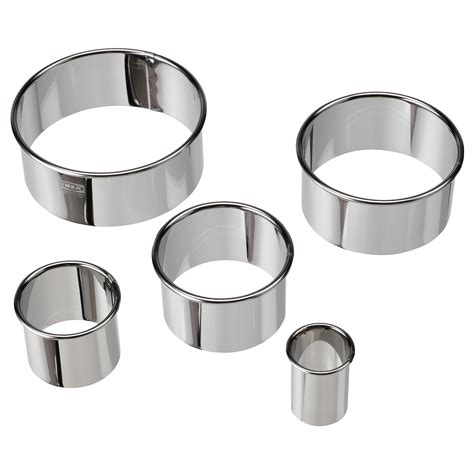 LÄttbakad Cookie Cutter Set Of 5 Silver Color Ikea