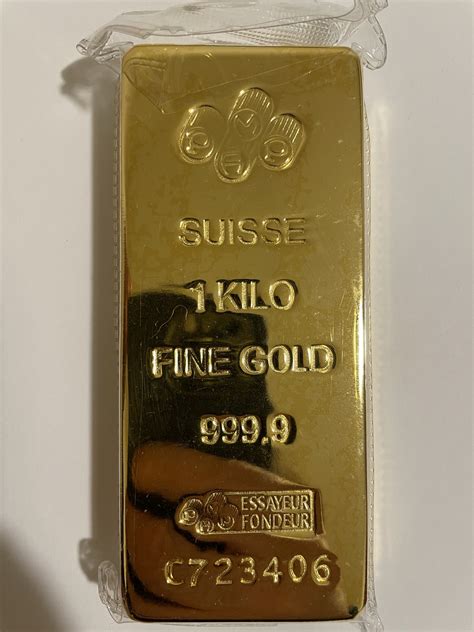 Gold Bar 1 KILO PAMP Suisse Fine Gold 999 9 In Sealed Assay Bars Rounds