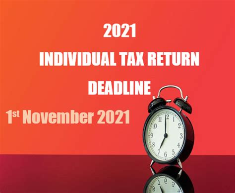 Tax Return:: Individual Tax Return Deadline