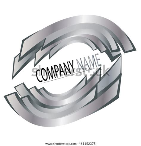 Vector Illustration Gray Logo Design Company Stock Vector (Royalty Free ...