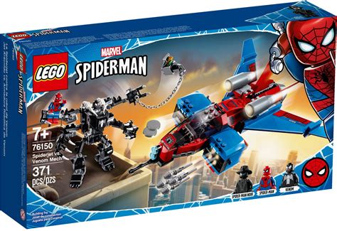 76150 LEGO Marvel Super Heroes Spiderjet Vs Venom Mech Klickbricks