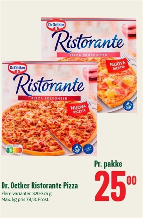 Dr Oetker Ristorante Pizza Tilbud Hos Min K Bmand