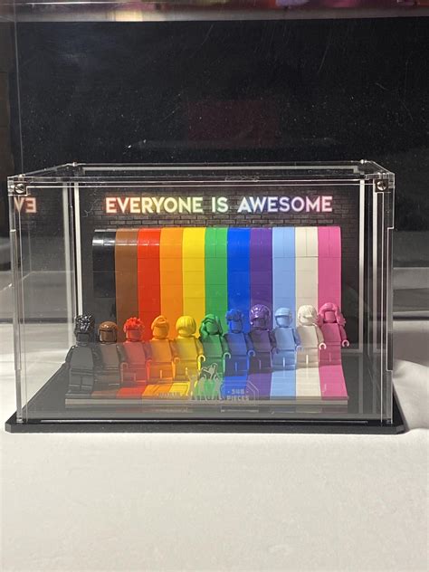 Everyone is awesome display finished! : r/lego