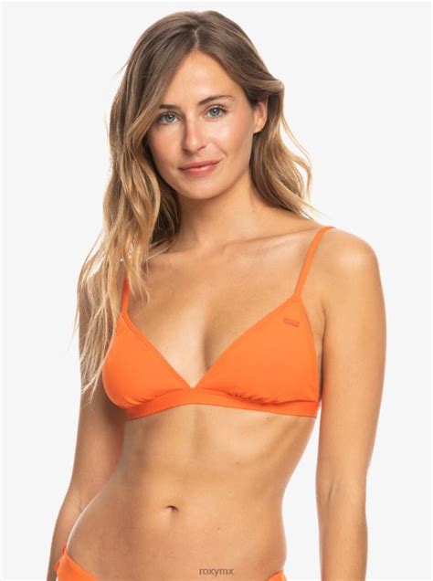 Roxy mujer top de bikini de triángulo clásico de playa 68XP0900