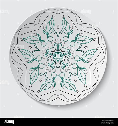 Template for design of ceramic tableware Stock Photo - Alamy